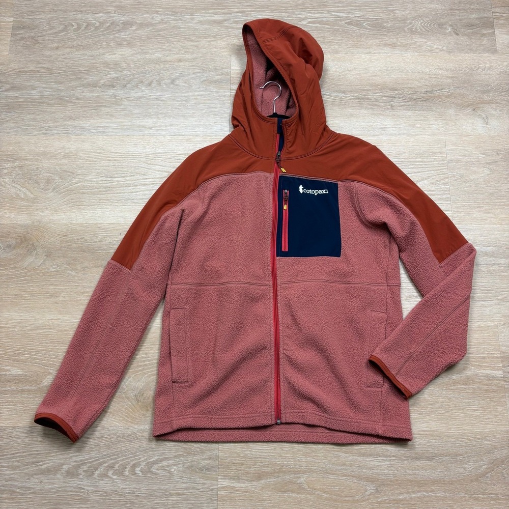 Cotopaxi Fleece Hoodie Full Zip Jacket Women's L Color Coral